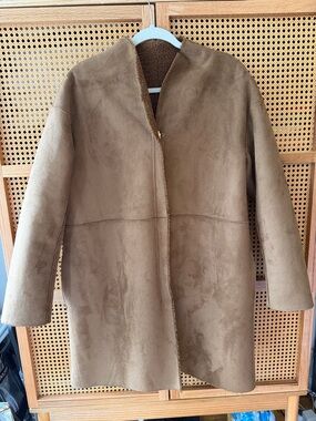 Reversible Faux Shearling/Teddy Brown Coat